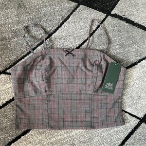 Wild Fable Plaid Tank Top with Red and Gray